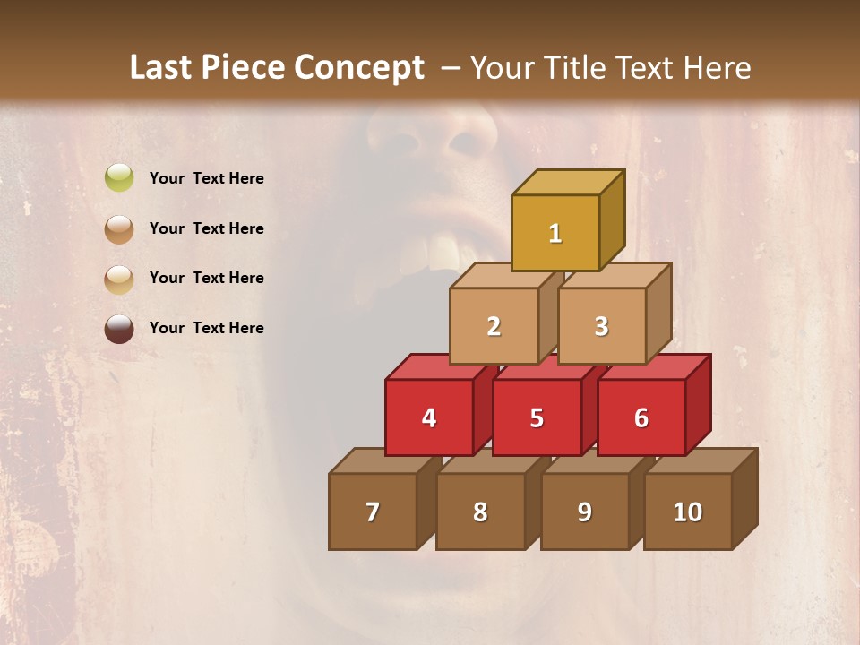 Rust Screaming Male PowerPoint Template