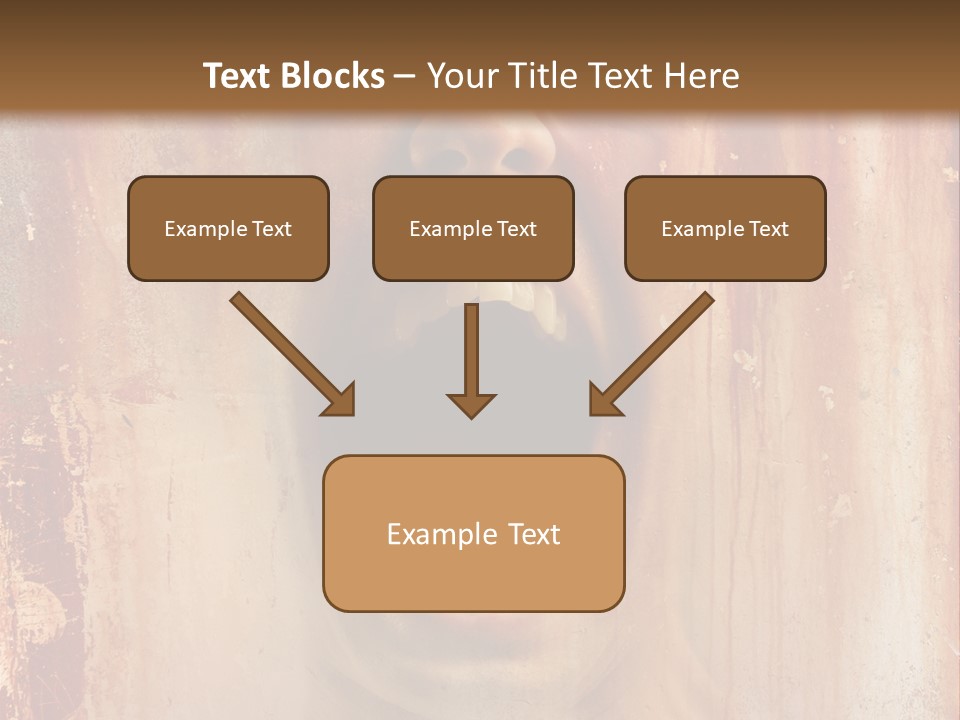 Rust Screaming Male PowerPoint Template