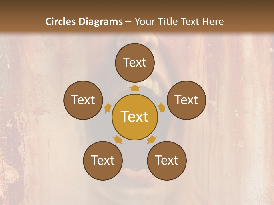 Rust Screaming Male PowerPoint Template