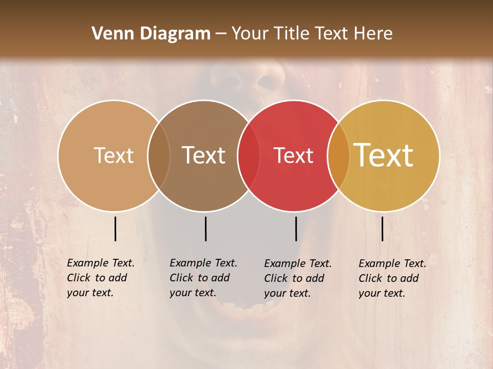 Rust Screaming Male PowerPoint Template