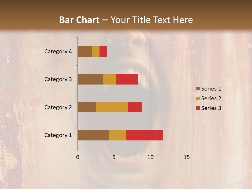 Rust Screaming Male PowerPoint Template