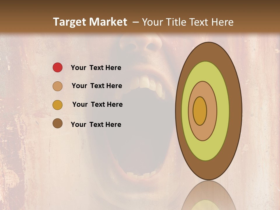 Rust Screaming Male PowerPoint Template