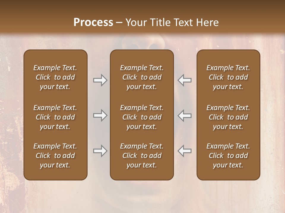 Rust Screaming Male PowerPoint Template