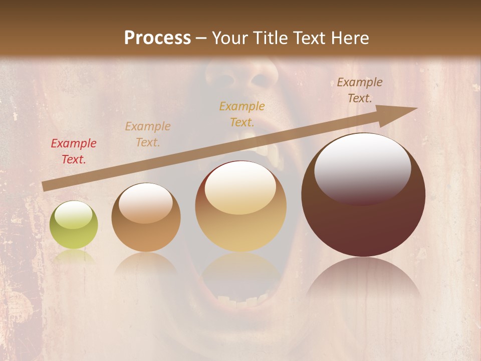 Rust Screaming Male PowerPoint Template