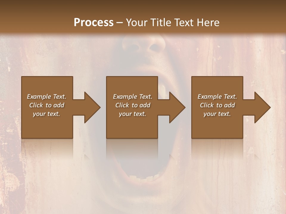 Rust Screaming Male PowerPoint Template