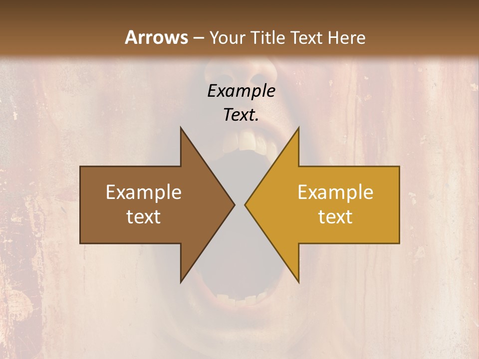 Rust Screaming Male PowerPoint Template