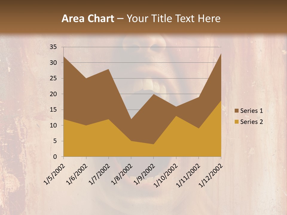 Rust Screaming Male PowerPoint Template