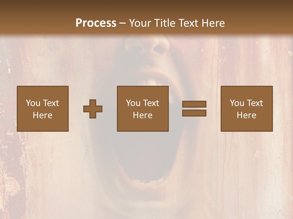 Rust Screaming Male PowerPoint Template
