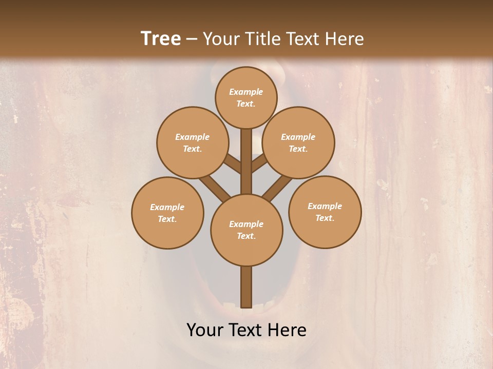 Rust Screaming Male PowerPoint Template