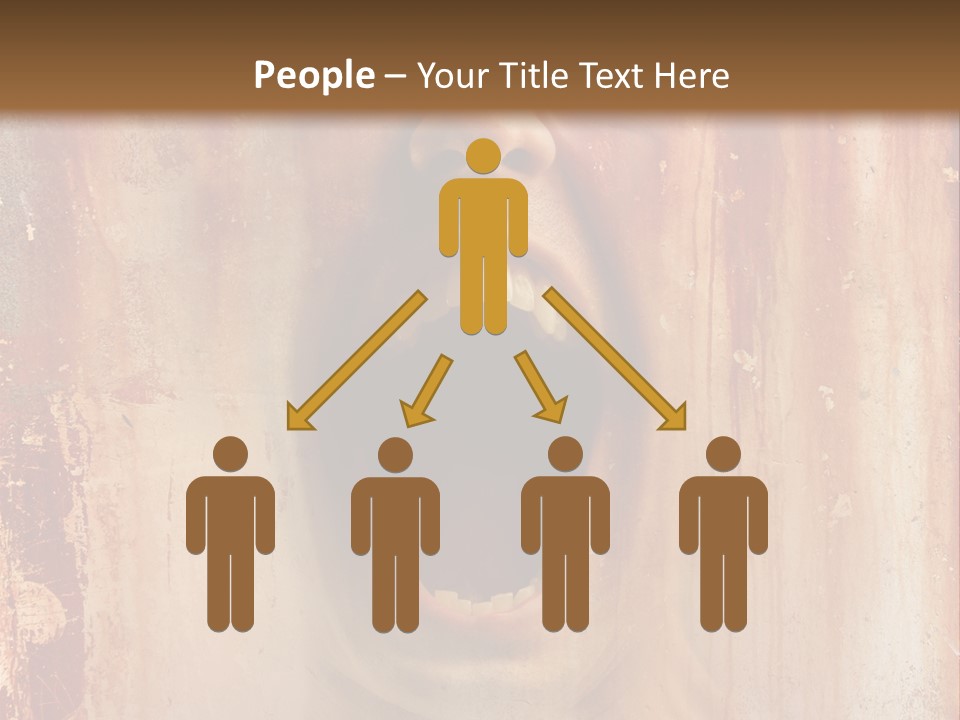 Rust Screaming Male PowerPoint Template