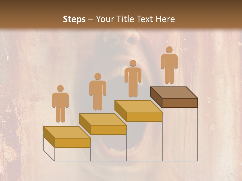 Rust Screaming Male PowerPoint Template