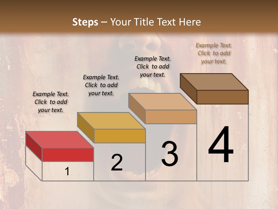 Rust Screaming Male PowerPoint Template