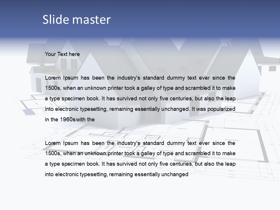 Roller Architect Building PowerPoint Template