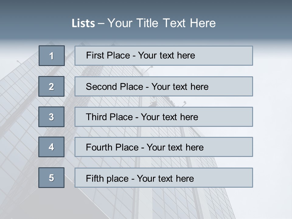 Tall Rappel Growth PowerPoint Template