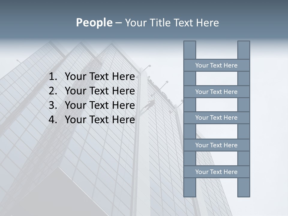 Tall Rappel Growth PowerPoint Template