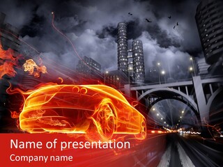 Creativity Sky Street PowerPoint Template