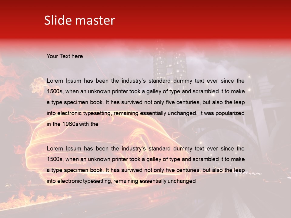 Creativity Sky Street PowerPoint Template