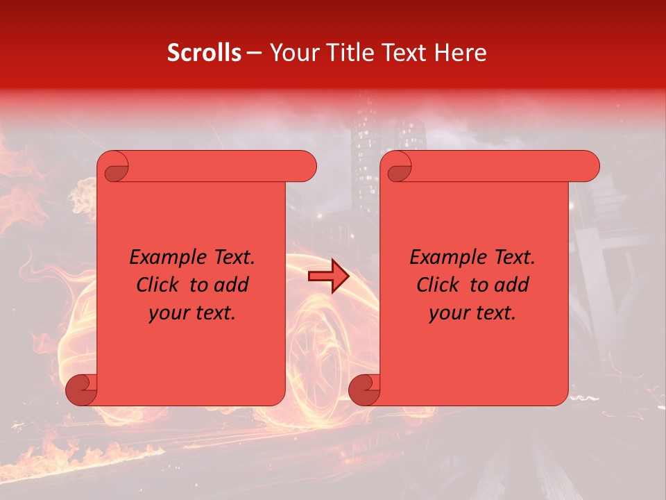 Creativity Sky Street PowerPoint Template