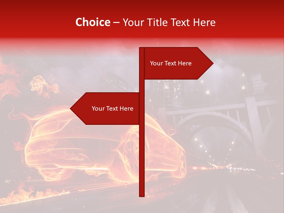 Creativity Sky Street PowerPoint Template