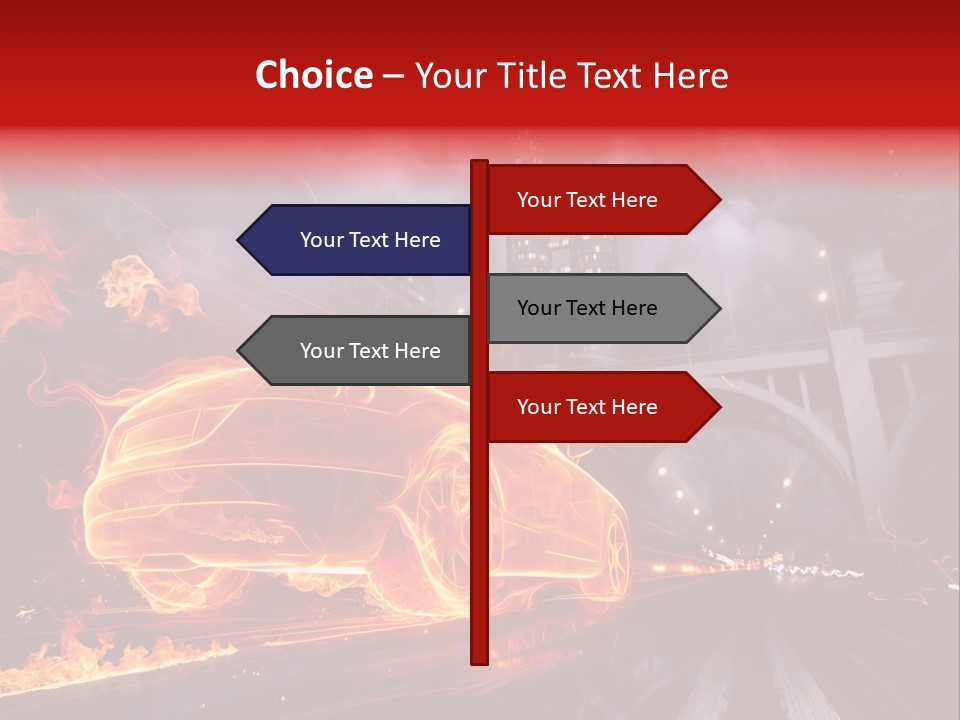 Creativity Sky Street PowerPoint Template