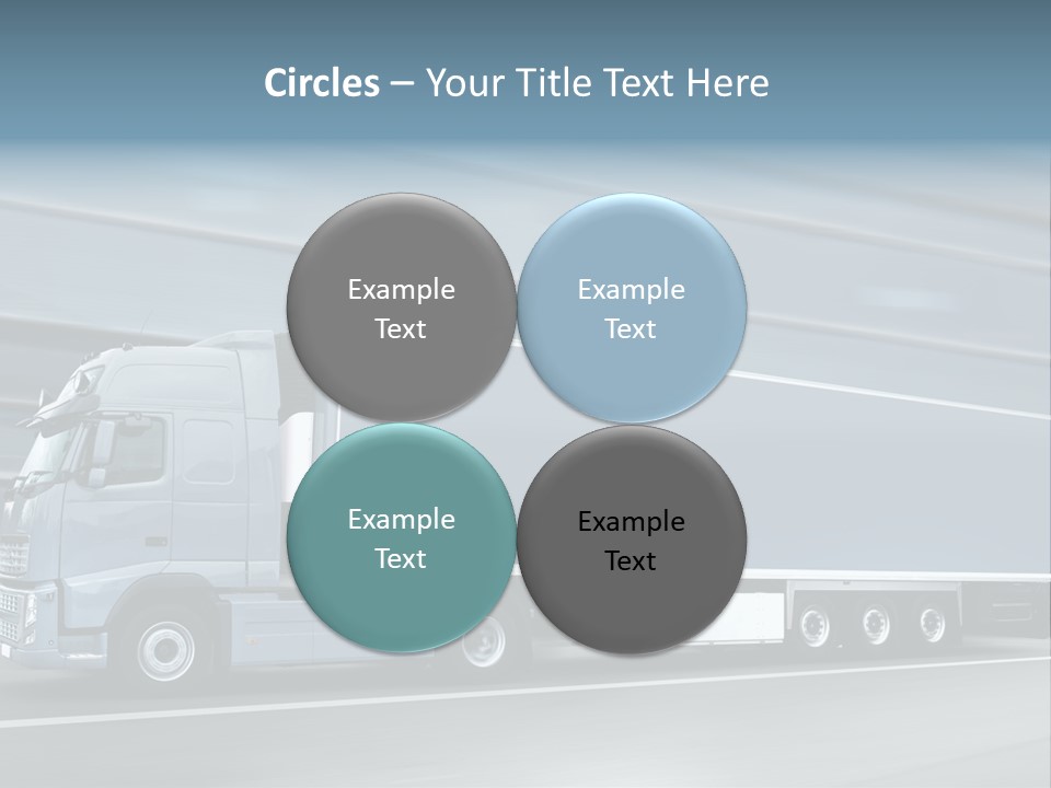 Trailer Trucking Warehouse PowerPoint Template