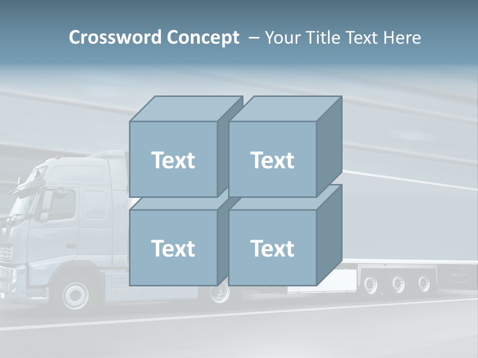 Trailer Trucking Warehouse PowerPoint Template