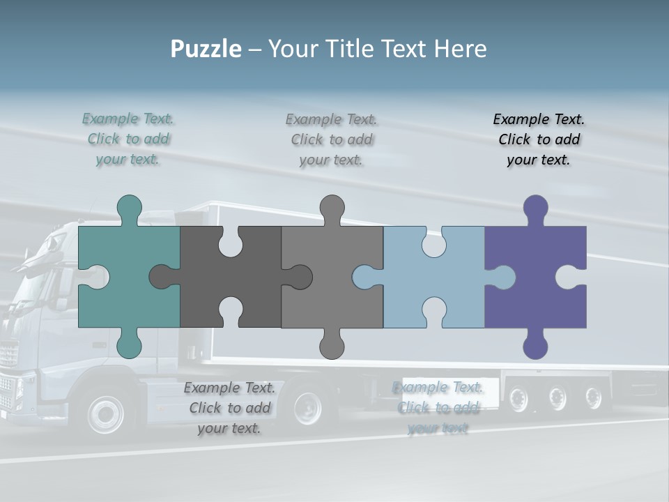 Trailer Trucking Warehouse PowerPoint Template