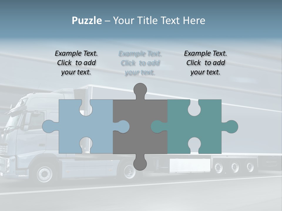 Trailer Trucking Warehouse PowerPoint Template