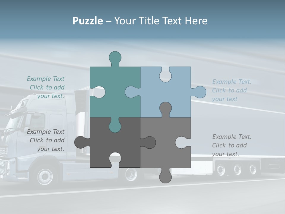 Trailer Trucking Warehouse PowerPoint Template