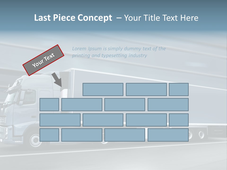 Trailer Trucking Warehouse PowerPoint Template
