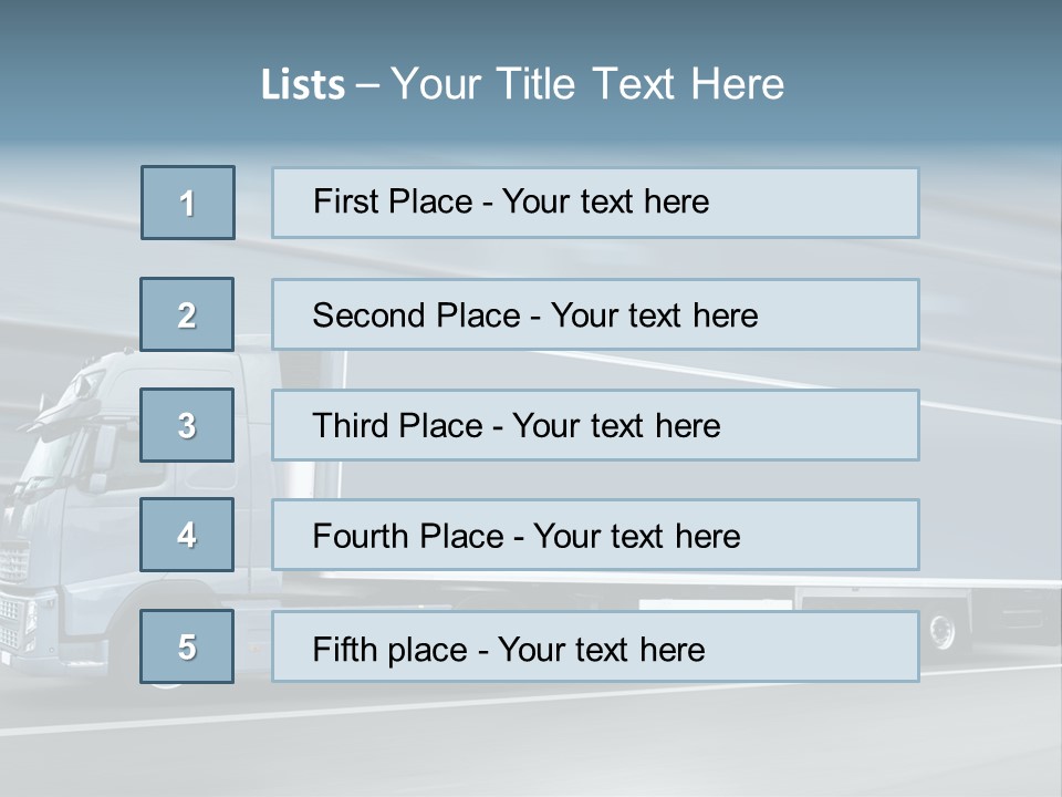 Trailer Trucking Warehouse PowerPoint Template