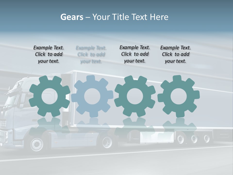 Trailer Trucking Warehouse PowerPoint Template