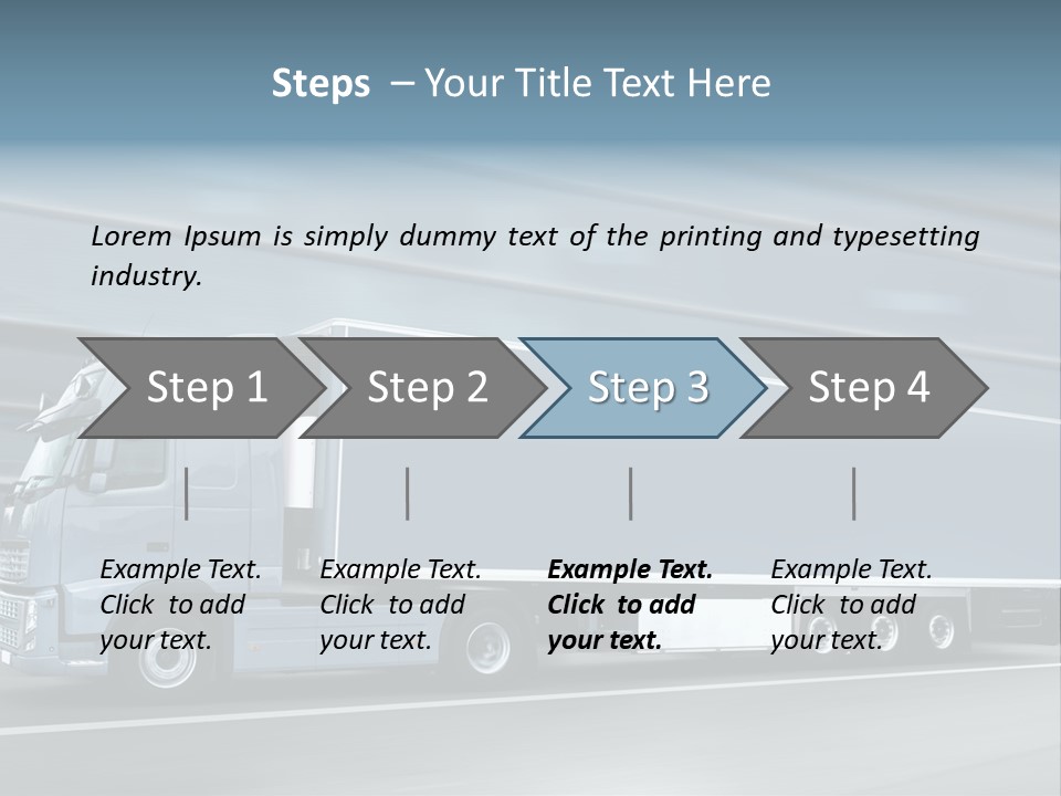 Trailer Trucking Warehouse PowerPoint Template