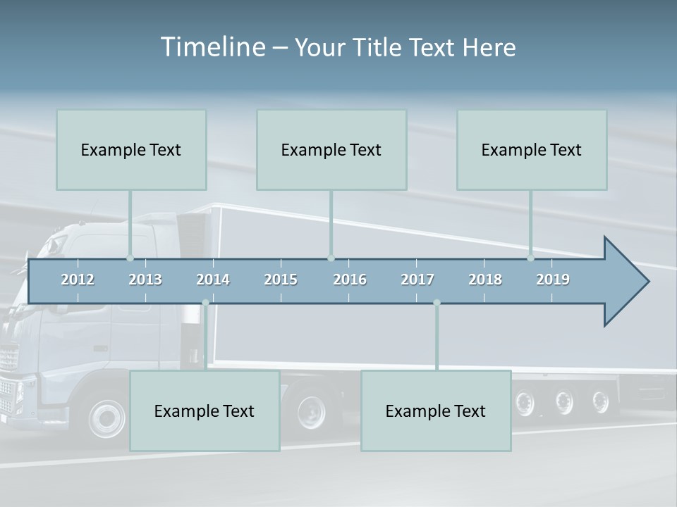 Trailer Trucking Warehouse PowerPoint Template