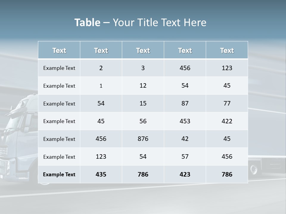 Trailer Trucking Warehouse PowerPoint Template
