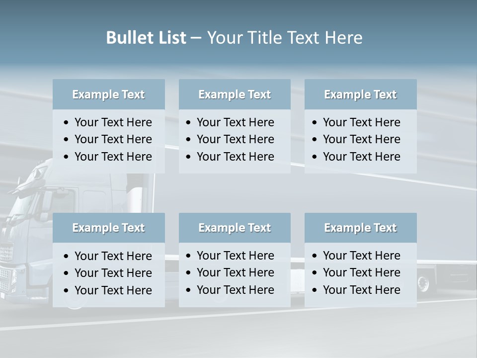 Trailer Trucking Warehouse PowerPoint Template