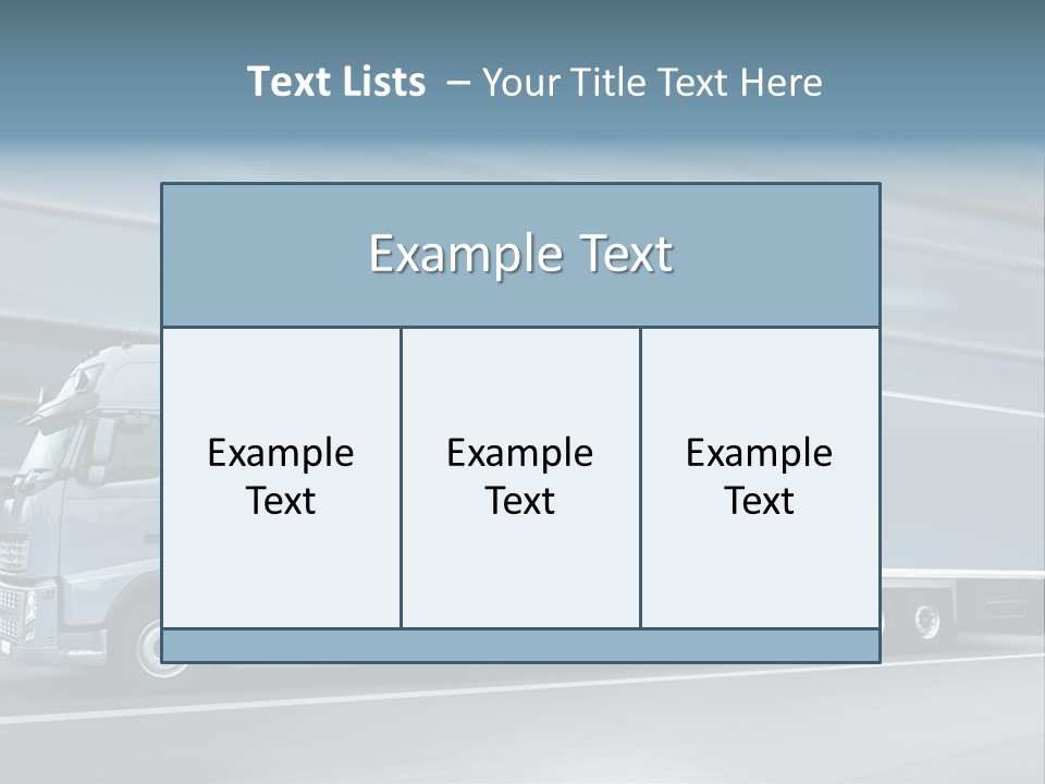 Trailer Trucking Warehouse PowerPoint Template