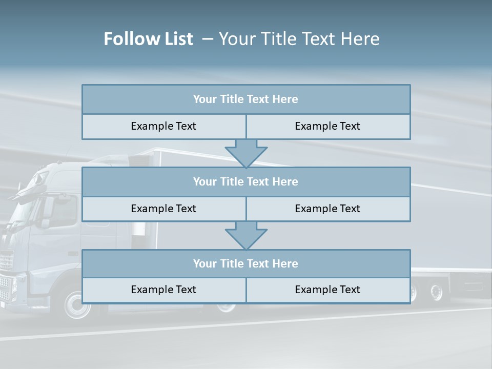 Trailer Trucking Warehouse PowerPoint Template