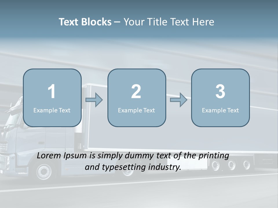 Trailer Trucking Warehouse PowerPoint Template