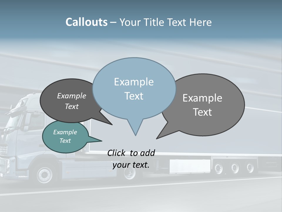 Trailer Trucking Warehouse PowerPoint Template