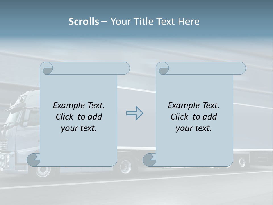 Trailer Trucking Warehouse PowerPoint Template