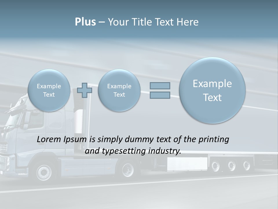 Trailer Trucking Warehouse PowerPoint Template