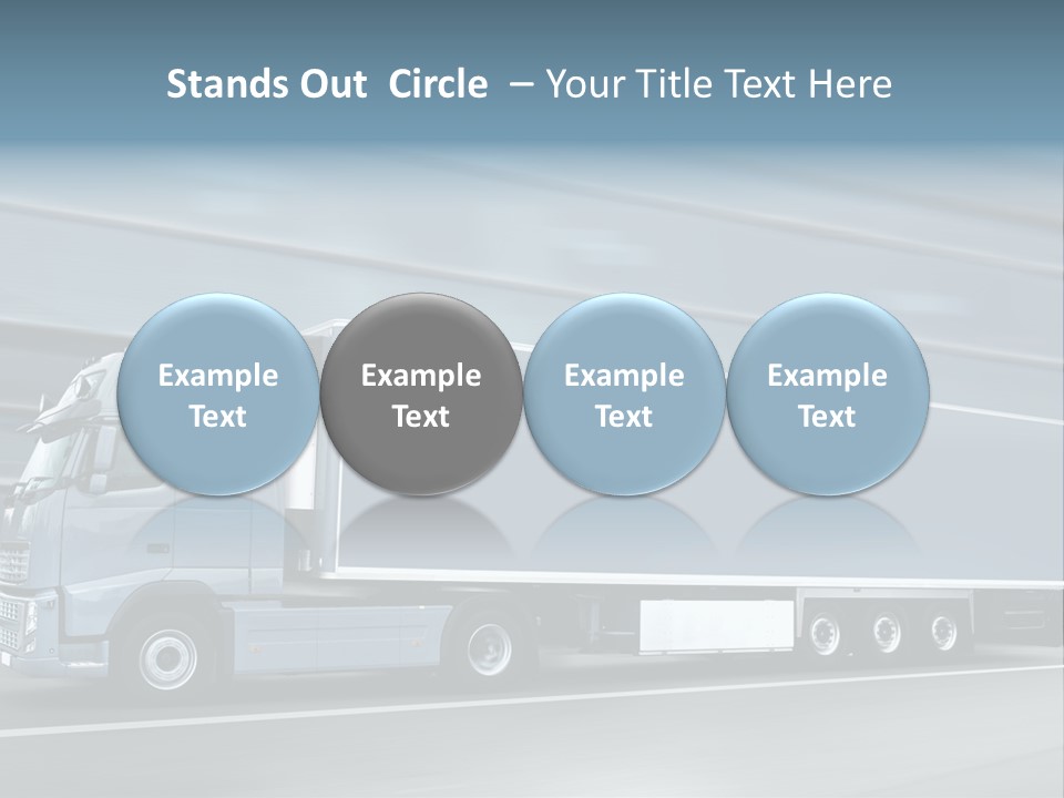 Trailer Trucking Warehouse PowerPoint Template