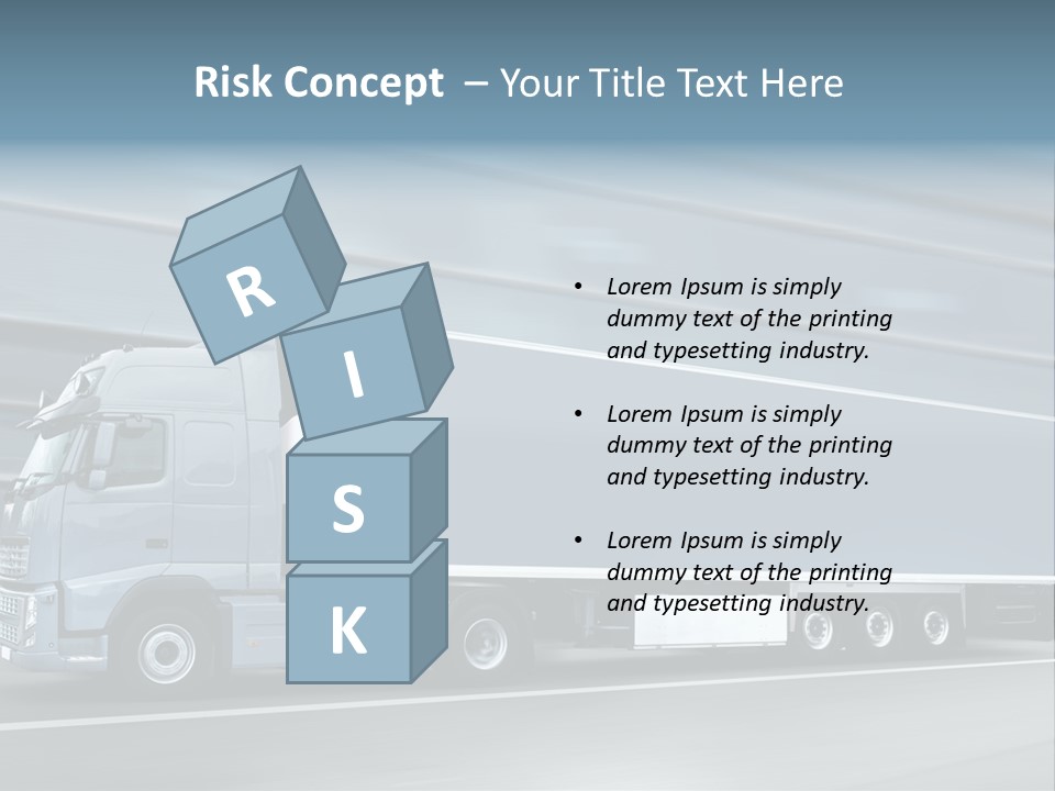 Trailer Trucking Warehouse PowerPoint Template