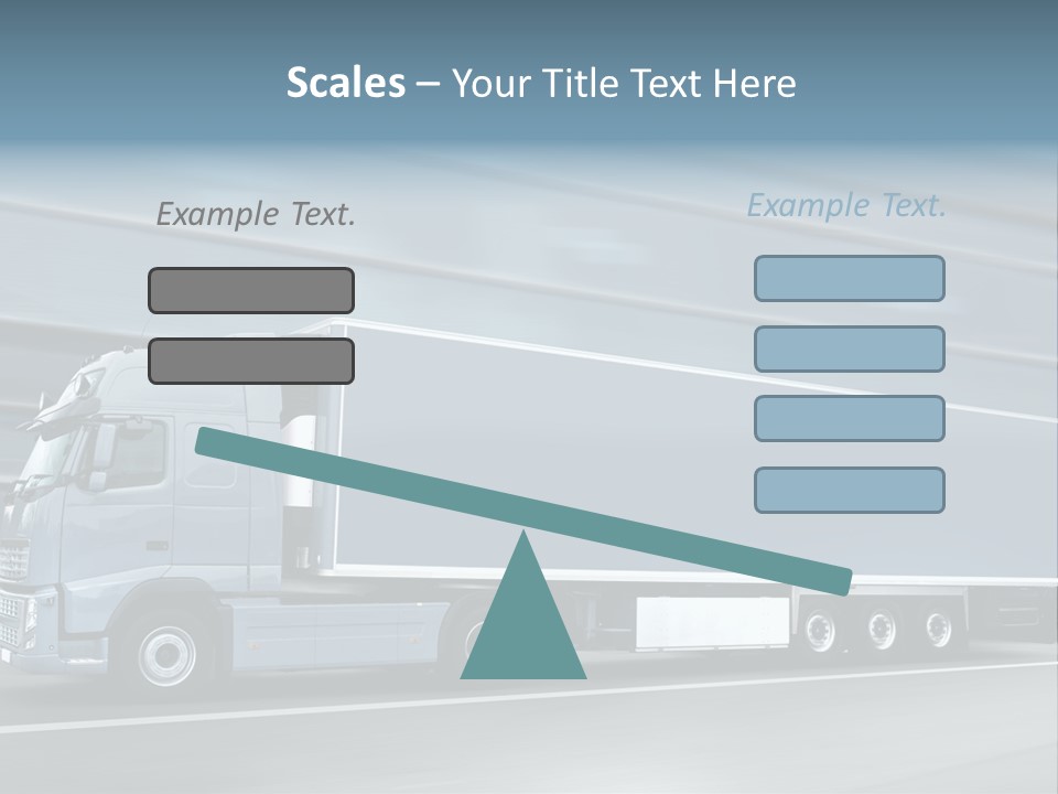 Trailer Trucking Warehouse PowerPoint Template