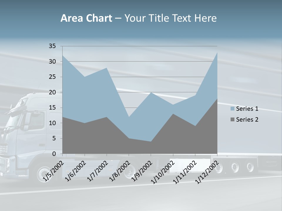 Trailer Trucking Warehouse PowerPoint Template