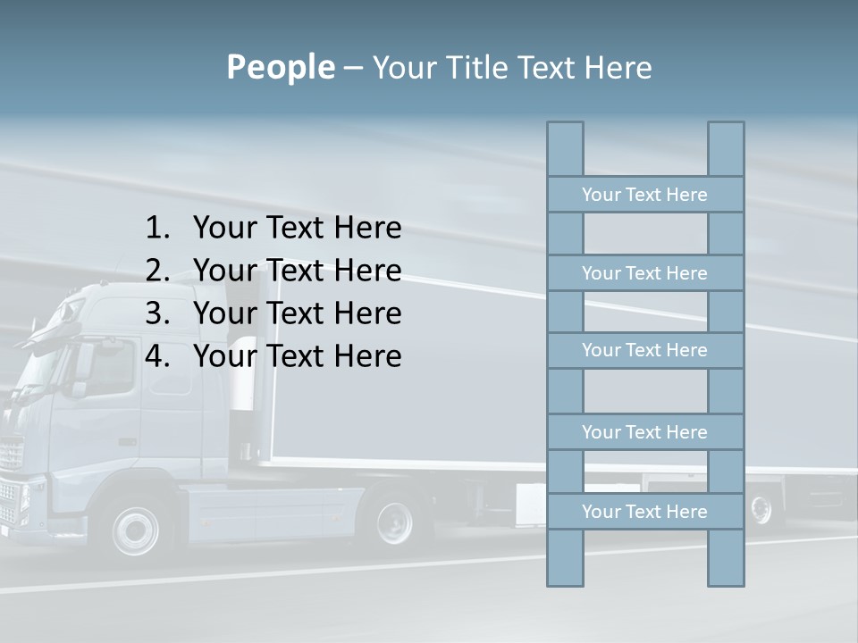 Trailer Trucking Warehouse PowerPoint Template