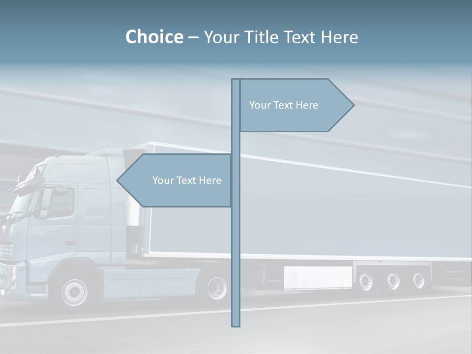Trailer Trucking Warehouse PowerPoint Template