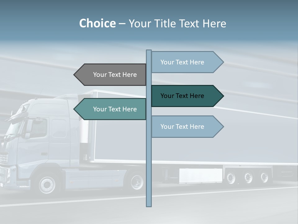 Trailer Trucking Warehouse PowerPoint Template