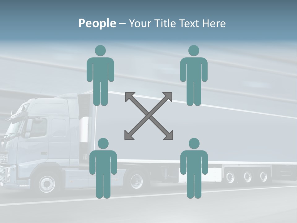 Trailer Trucking Warehouse PowerPoint Template